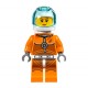 LEGO City asztronauta űrhajós női minifigura 40345 (cty1008)