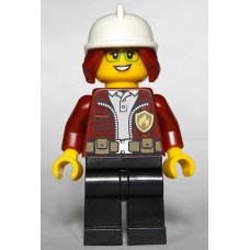 LEGO City női tűzoltó minifigura 60320 (cty1288) 