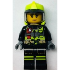 LEGO City női tűzoltó minifigura 60320 (cty1371) 