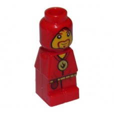 LEGO mikrofigura Heroica varázsló figura mintával 3874, piros (85863pb060)