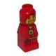 LEGO mikrofigura Heroica varázsló figura mintával 3874, piros (85863pb060)