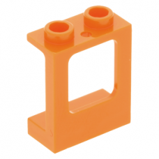 LEGO ablakkeret 1×2×2, narancssárga (60032)