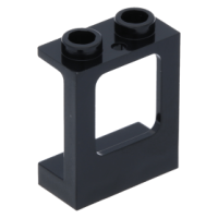 LEGO ablakkeret 1×2×2, fekete (60032)