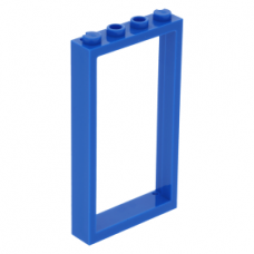LEGO ajtókeret 1×4×6, kék (60596)  --- Debrecenben raktáron!