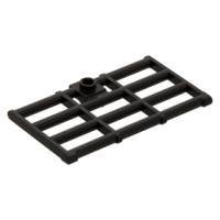 LEGO ajtó rácsos 1×4×6, gyöngyház sötétszürke (60621)