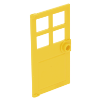 LEGO ajtó 1×4×6, sárga (60623)