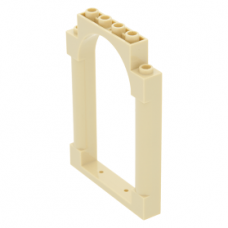 LEGO ajtókeret 1×6×7 boltíves, sárgásbarna (40066) --- Debrecenben raktáron!