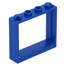 LEGO ablakkeret 1x4x3, kék (60594)