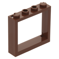 LEGO ablakkeret 1x4x3, vörösesbarna (60594)
