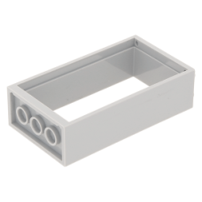 LEGO ajtókeret 2×4×6, világosszürke (60599)