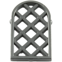 LEGO ablak íves 1×2×2.67, fekete (30046)  --- Debrecenben raktáron!