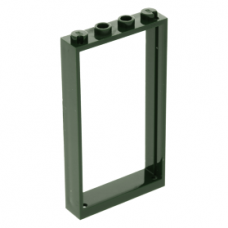 LEGO ajtókeret 1×4×6, sötétzöld (60596) --- Debrecenben raktáron!