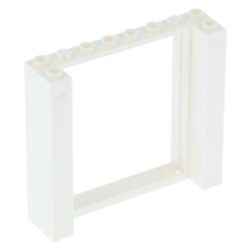 LEGO ajtókeret 2×8×6, fehér (80400)