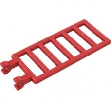 LEGO létra 7 × 3 két fogóval, piros (6020)