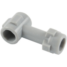 LEGO rúd 1 hosszú tetején és a végén két oldalán bütykökkel, világosszürke (92690)