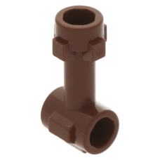 LEGO rúd 1 hosszú tetején és a végén két oldalán bütykökkel, vörösesbarna (92690)