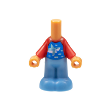 LEGO Friends mikrofigura test ruha mintával, világos testszínű (1487)