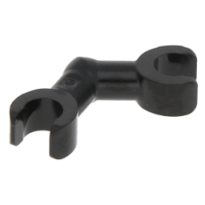 LEGO kar hajlított (csontvázhoz), fekete (93609)