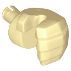 LEGO kézfej balos nagyméretű, sárgásbarna (10127)