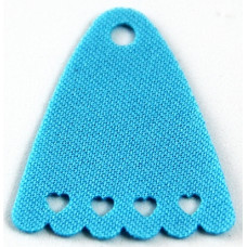 Eredeti, új LEGO Friends köpeny szív alakú kivágásokkal, közép azúrkék (35925) - viselhető kiegészítő a minifigurákhoz