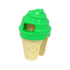 LEGO fagylalt jelmez, világoszöld-sárgásbarna (80678)