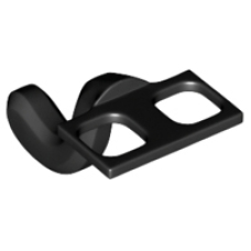 LEGO macska/majom jelmez farok, fekete (15504)