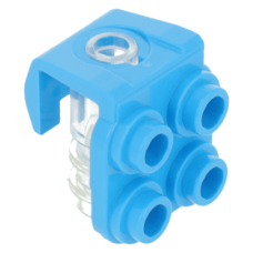 Eredeti, új LEGO nyakba tehető fordító elem 4 bütyökkel elől hevederrel, sötét azúrkék (41811) - viselhető kiegészítő a minifigurákhoz