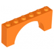 LEGO boltív 1×6×2, narancssárga (15254)