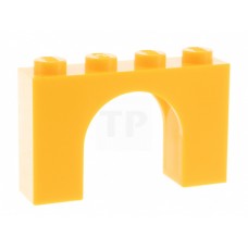 LEGO boltív 1×4×2, világos narancssárga (6182)