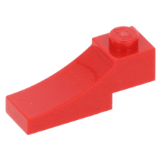 LEGO boltív 1×3 fordított, piros (70681)