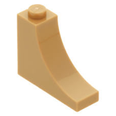 LEGO boltív 1×3×2 fordított, középsötét testszínű (18653)