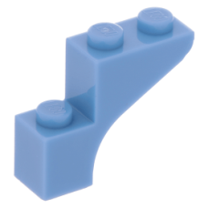 LEGO boltív 1×3×2, középkék (88292)