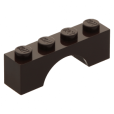 LEGO boltív 1×4, sötétbarna (3659)