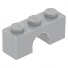 LEGO boltív 1×3, világosszürke (4490)