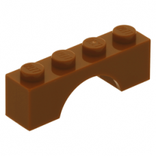 LEGO boltív 1×4, sötét narancssárga (3659)