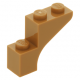 LEGO boltív 1×3×2, középsötét testszínű (88292)