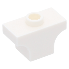 LEGO boltív 1×2 tetején bütyökkel, fehér (38583)