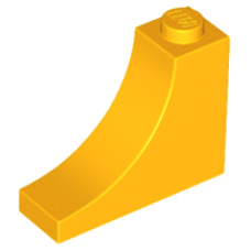 LEGO boltív 1×3×2 fordított, világos narancssárga (18653)