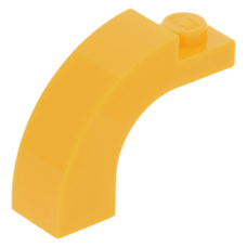 LEGO boltív 1×3×2 ívelt, világos narancssárga (6005)