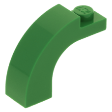 LEGO boltív 1×3×2 ívelt, zöld (6005)