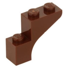 LEGO boltív 1×3×2, vörösesbarna (88292)
