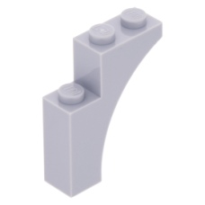 LEGO boltív 1x3x3, világosszürke (13965)