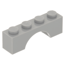 LEGO boltív 1x4, világosszürke (3659)
