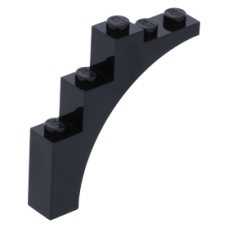 LEGO boltív 1x5x4, fekete (2339/14395)
