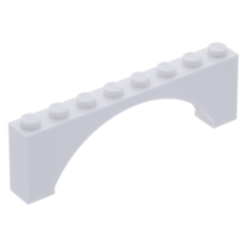 LEGO boltív 1x8x2, fehér (16577/40296)