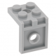 LEGO fordító elem 2×2 - 2×2 kettő lyukkal, világosszürke (3956)