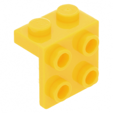 LEGO fordító elem 1 x 2 - 2 x 2, világos narancssárga (44728)