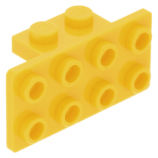 LEGO fordító elem 1×2 - 2×4, sárga (93274)