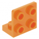 LEGO fordító elem 1 x 2 - 2 x 2, narancssárga (99207)