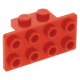 LEGO fordító elem 1×2 - 2×4, piros (93274)